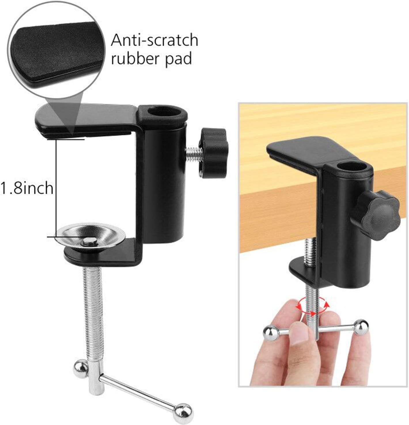 Overhead Video Stand Phone Holder Articulating Arm Phone Mount Table Top Scissor Boom Arm Articulating Phone Stand Tablet Phone Holder for Streaming Phone Baking Crafting