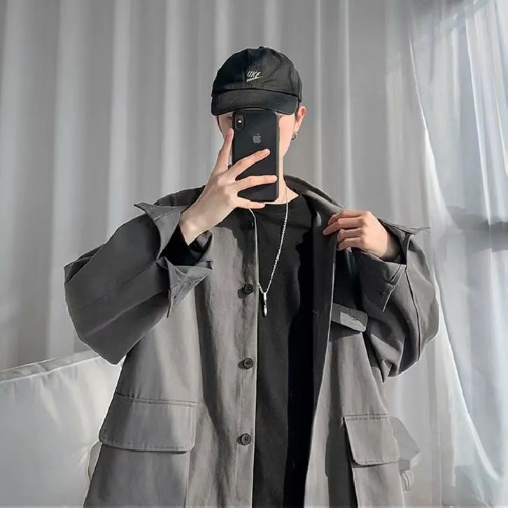 Men's Loose Jacket Casual Top