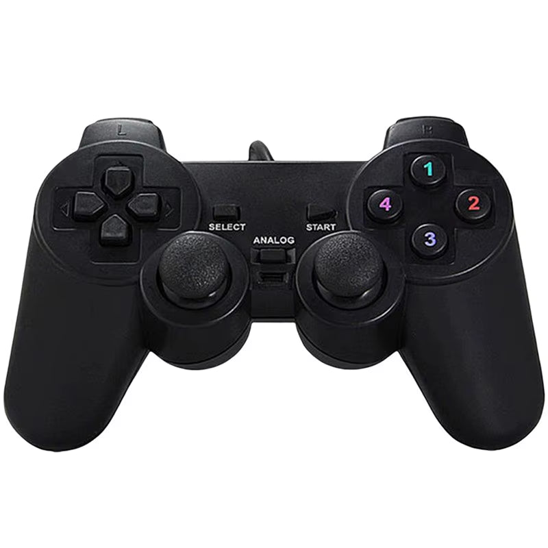 Vibration Joystick Wired USB PC Controller for PC Computer Laptop for Winxp/Win7/Win8/Win10 for Vista Black Gamepad
