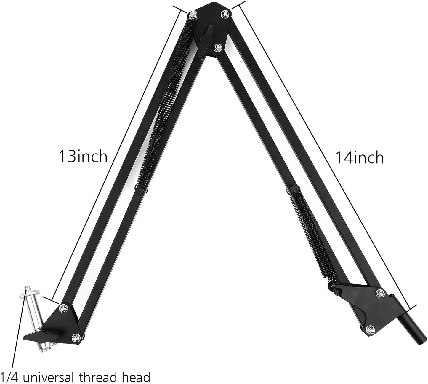 Overhead Video Stand Phone Holder Articulating Arm Phone Mount Table Top Scissor Boom Arm Articulating Phone Stand Tablet Phone Holder for Streaming Phone Baking Crafting