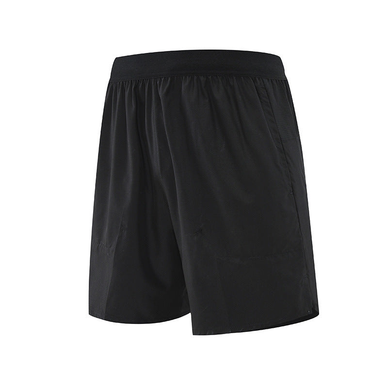 Fake Two Pieces Workout Shorts Men And Women Couple Outdoor Breathable Thin Ice Silk