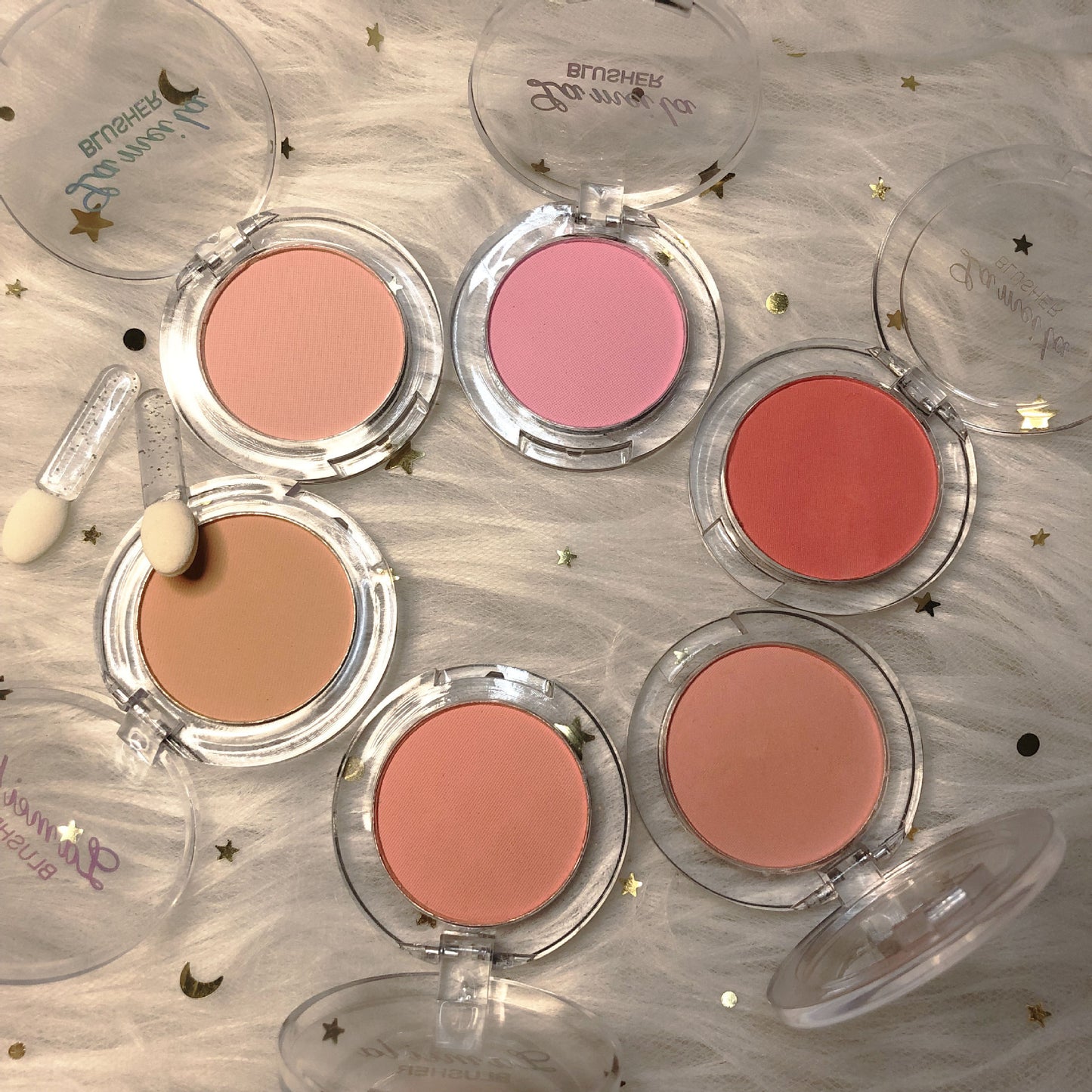 Brightening Color Rendering Long-lasting Natural Delicate Rouge Contour Compact
