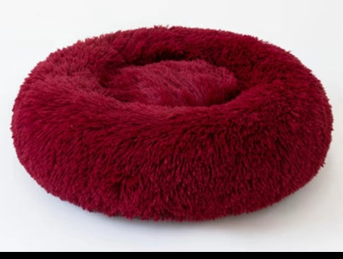 Doghouse plush round pets keep warm in autumn and winter