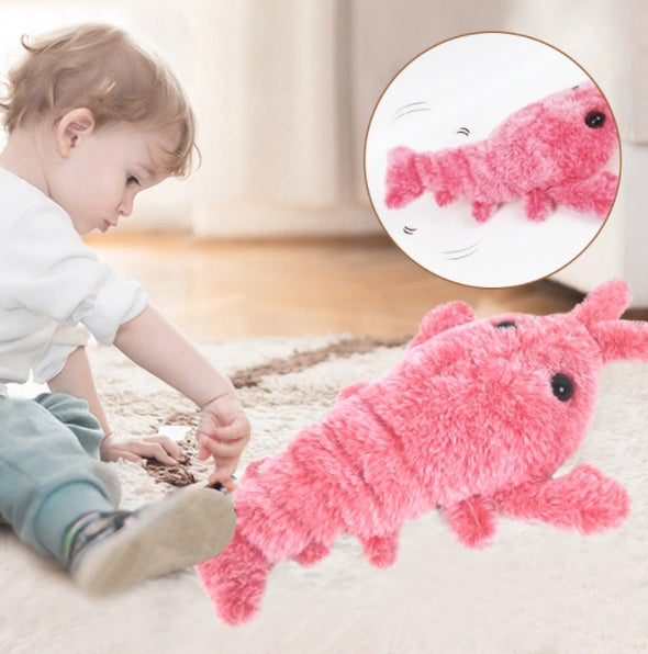 USB Rechargeable Jumping Shrimp Cat Toy