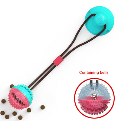 Dog Suction Cup Tug Toy with Leaking Ball