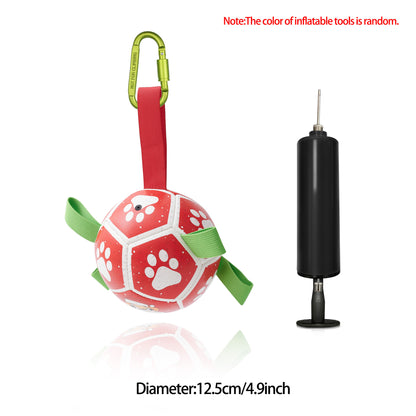 Interactive Dog Football Toy – Inflatable Soccer Ball for Dogs