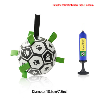 Interactive Dog Football Toy – Inflatable Soccer Ball for Dogs