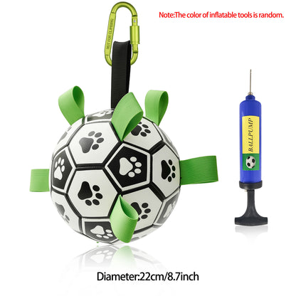 Interactive Dog Football Toy – Inflatable Soccer Ball for Dogs