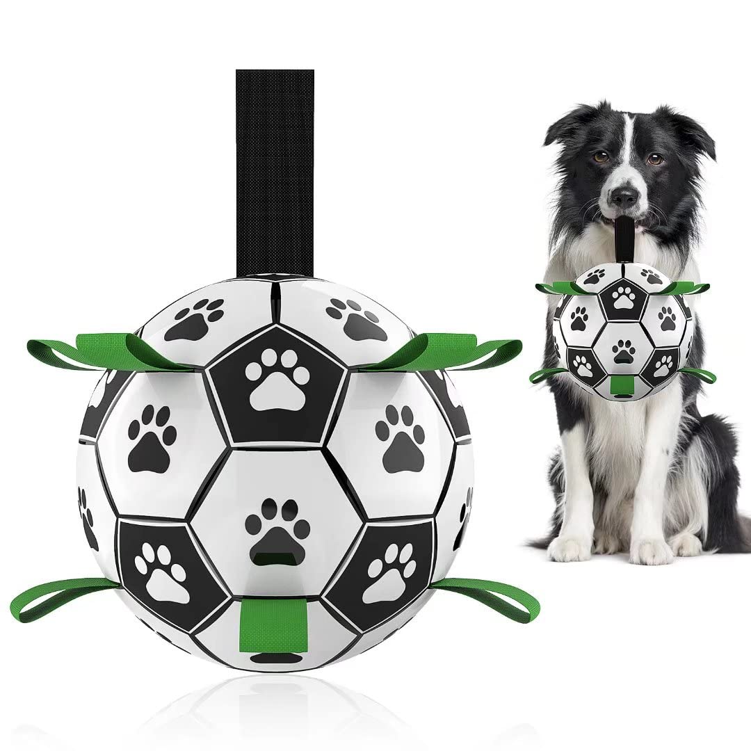 Interactive Dog Football Toy – Inflatable Soccer Ball for Dogs
