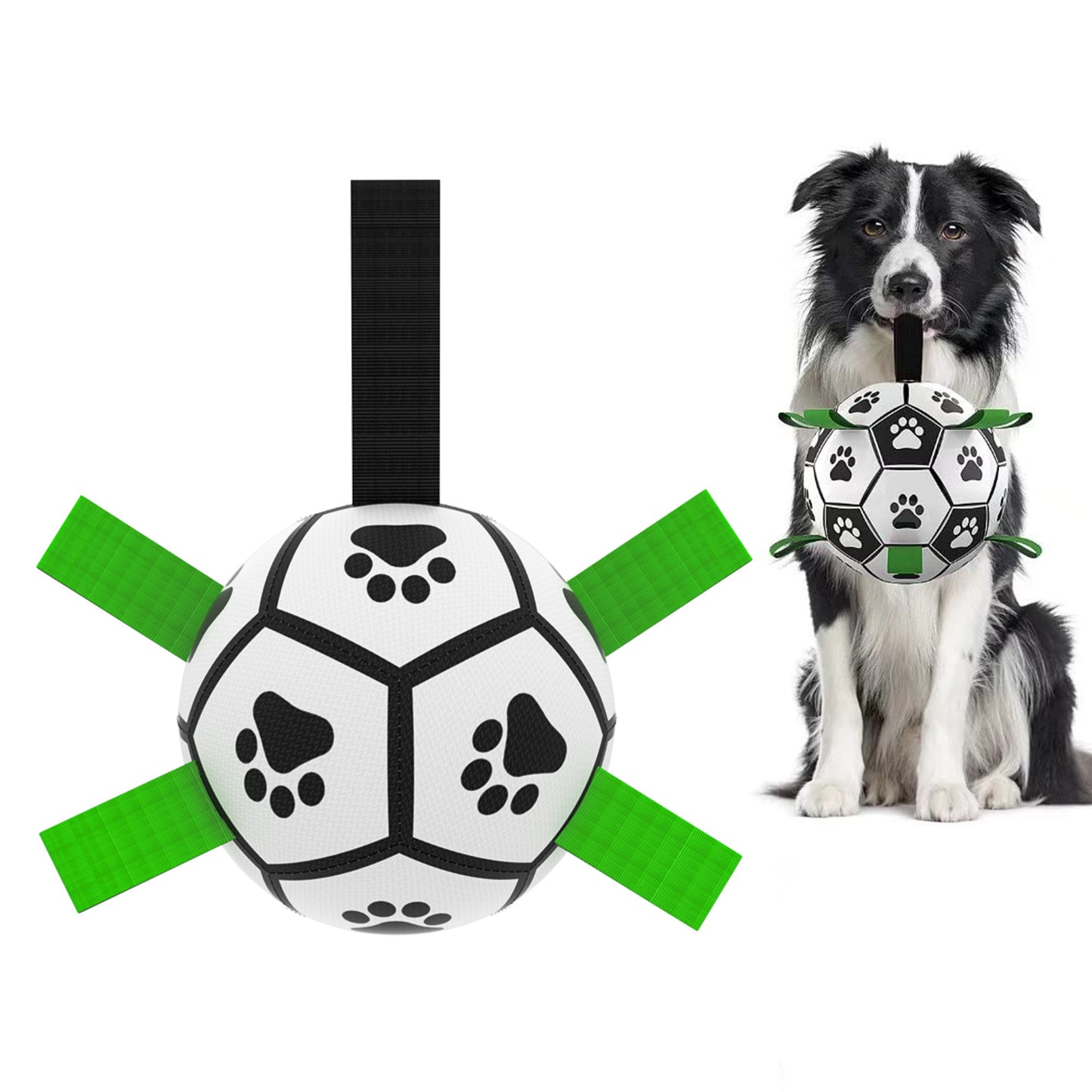 Interactive Dog Football Toy – Inflatable Soccer Ball for Dogs