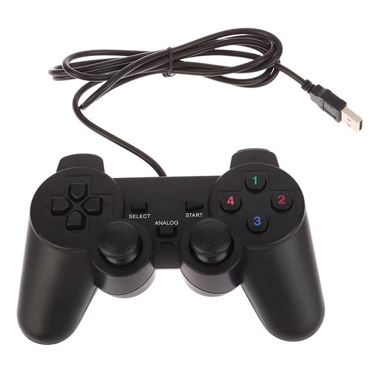 Vibration Joystick Wired USB PC Controller for PC Computer Laptop for Winxp/Win7/Win8/Win10 for Vista Black Gamepad