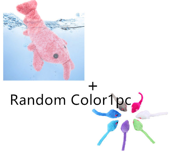 USB Rechargeable Jumping Shrimp Cat Toy