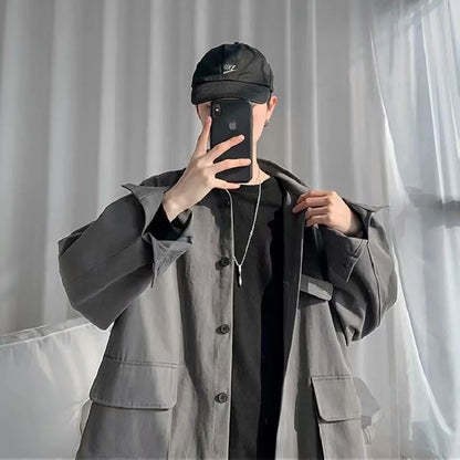 Men's Loose Jacket Casual Top