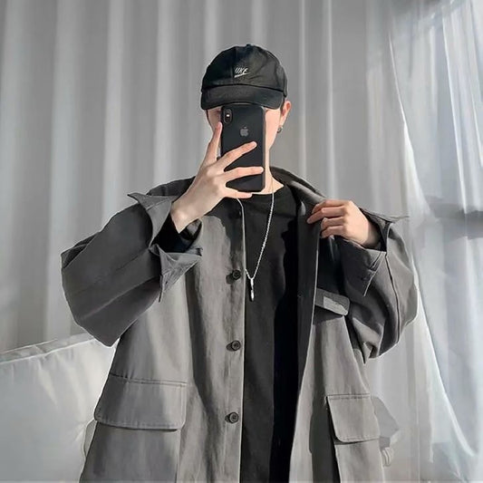 Men's Loose Jacket Casual Top
