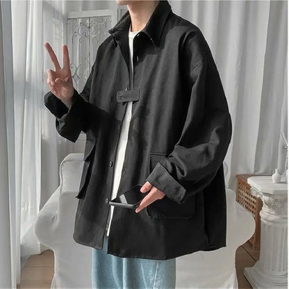 Men's Loose Jacket Casual Top