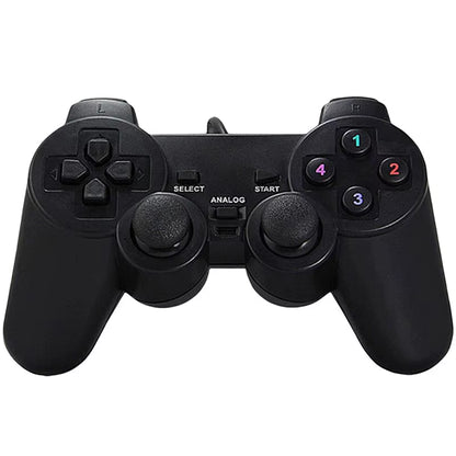 Vibration Joystick Wired USB PC Controller for PC Computer Laptop for Winxp/Win7/Win8/Win10 for Vista Black Gamepad