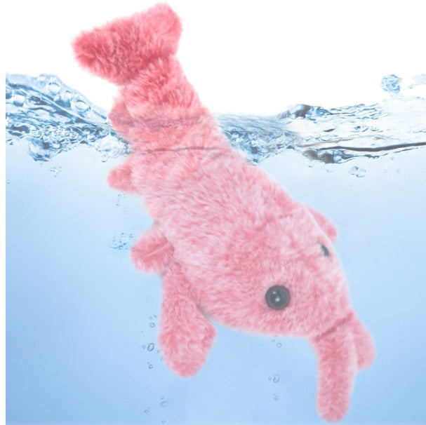 USB Rechargeable Jumping Shrimp Cat Toy