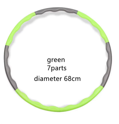 1Pcs 9/8/7 Tubes Yoga Detachable Pilates Hoop Waist Exercise Slimming Sports Hoops Body Building Massage Gym Loss Weight Hoop