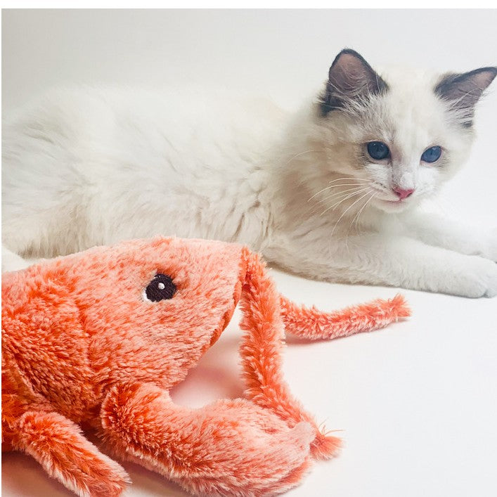 USB Rechargeable Jumping Shrimp Cat Toy