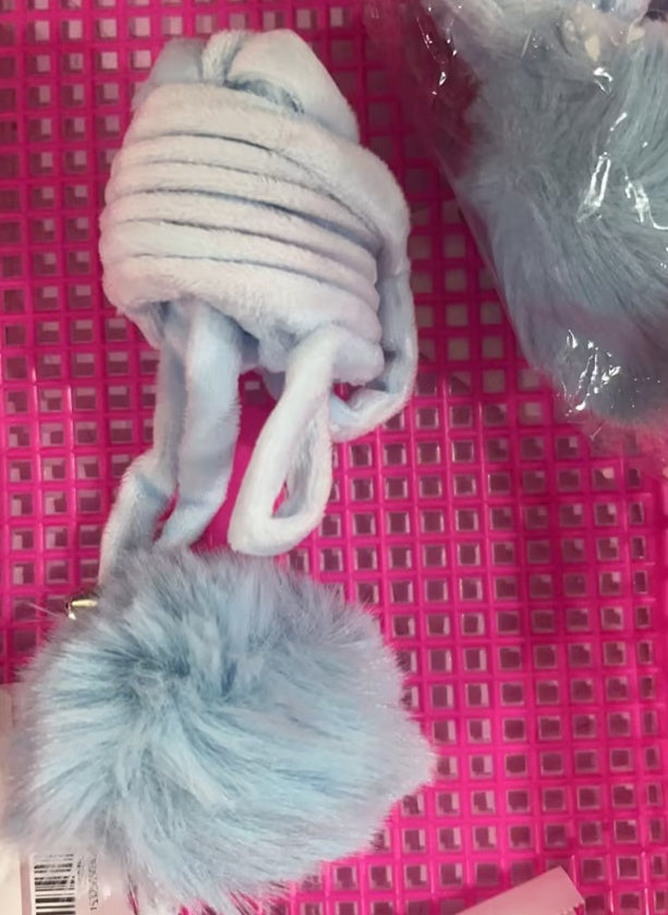 Interactive Cat Spring Toy with Rabbit Fur Ball