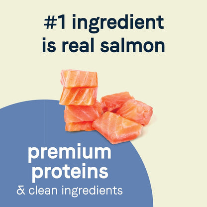 Pure Petite Premium Freeze-Dried Raw Coated Dog Food for Small Breeds, Real Salmon Recipe, 4 Lbs, Grain Free