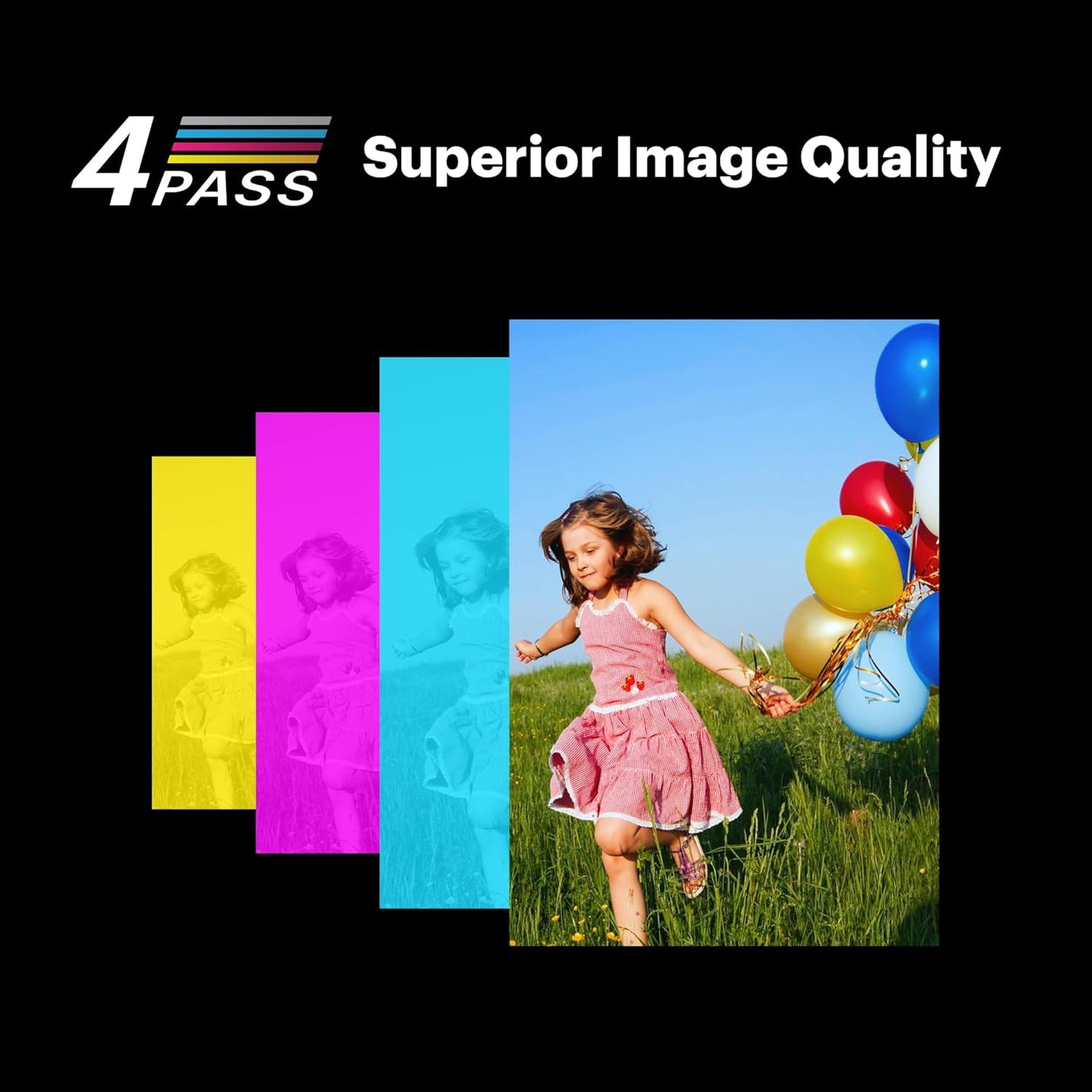 Mini 3 Retro 4PASS Portable Photo Printer (3X3 Inches) + 8 Sheets, White