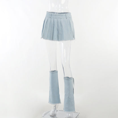 Half-length Skirt Street Personality Ins Fashion Casual Versatile Jeans