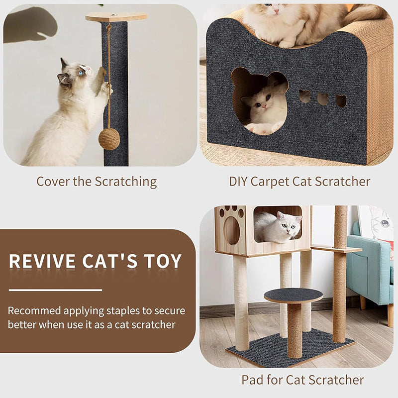 Pruning Cat Scratch Self-adhesive Carpet Mat