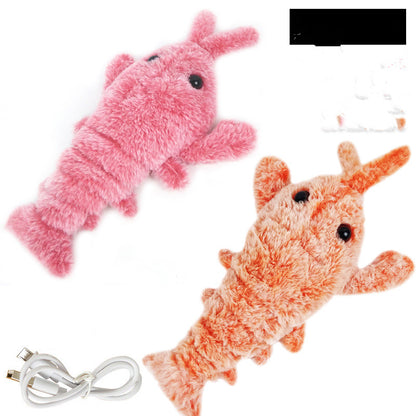 USB Rechargeable Jumping Shrimp Cat Toy