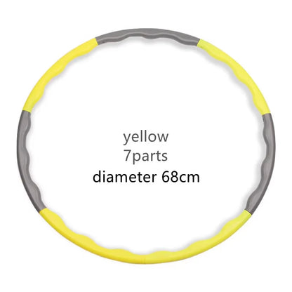 1Pcs 9/8/7 Tubes Yoga Detachable Pilates Hoop Waist Exercise Slimming Sports Hoops Body Building Massage Gym Loss Weight Hoop