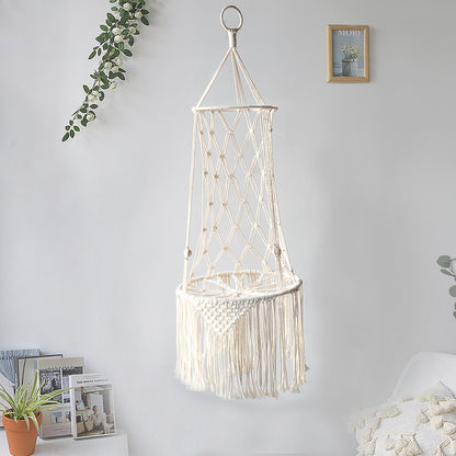 Macrame Hanging Pet Bed - Wall Mounted Cat Hammock Swing