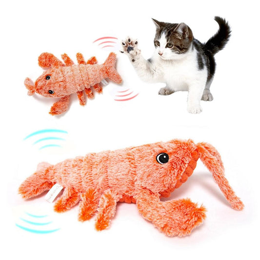 USB Rechargeable Jumping Shrimp Cat Toy